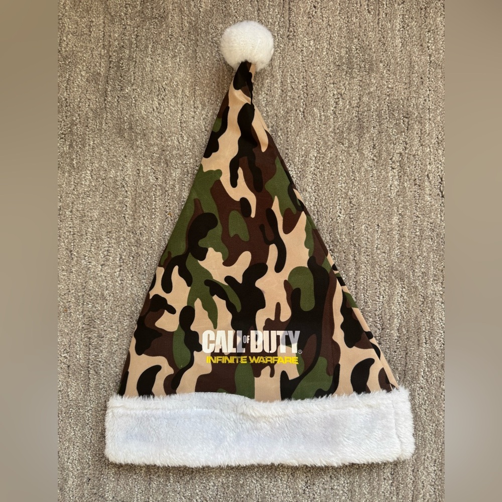Call of‎ Duty Infinite Warfare Camouflage Santa Christmas Hat Camo COD C.O.D.